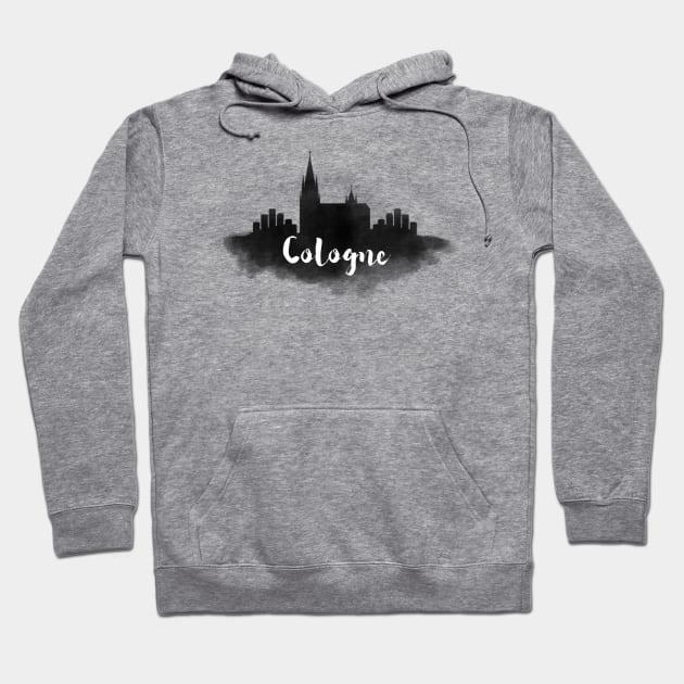 Cologne watercolor Hoodie by kursatunsal